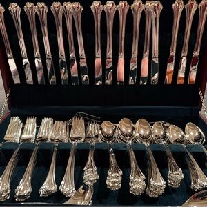 Elegant Silver Flatware Set